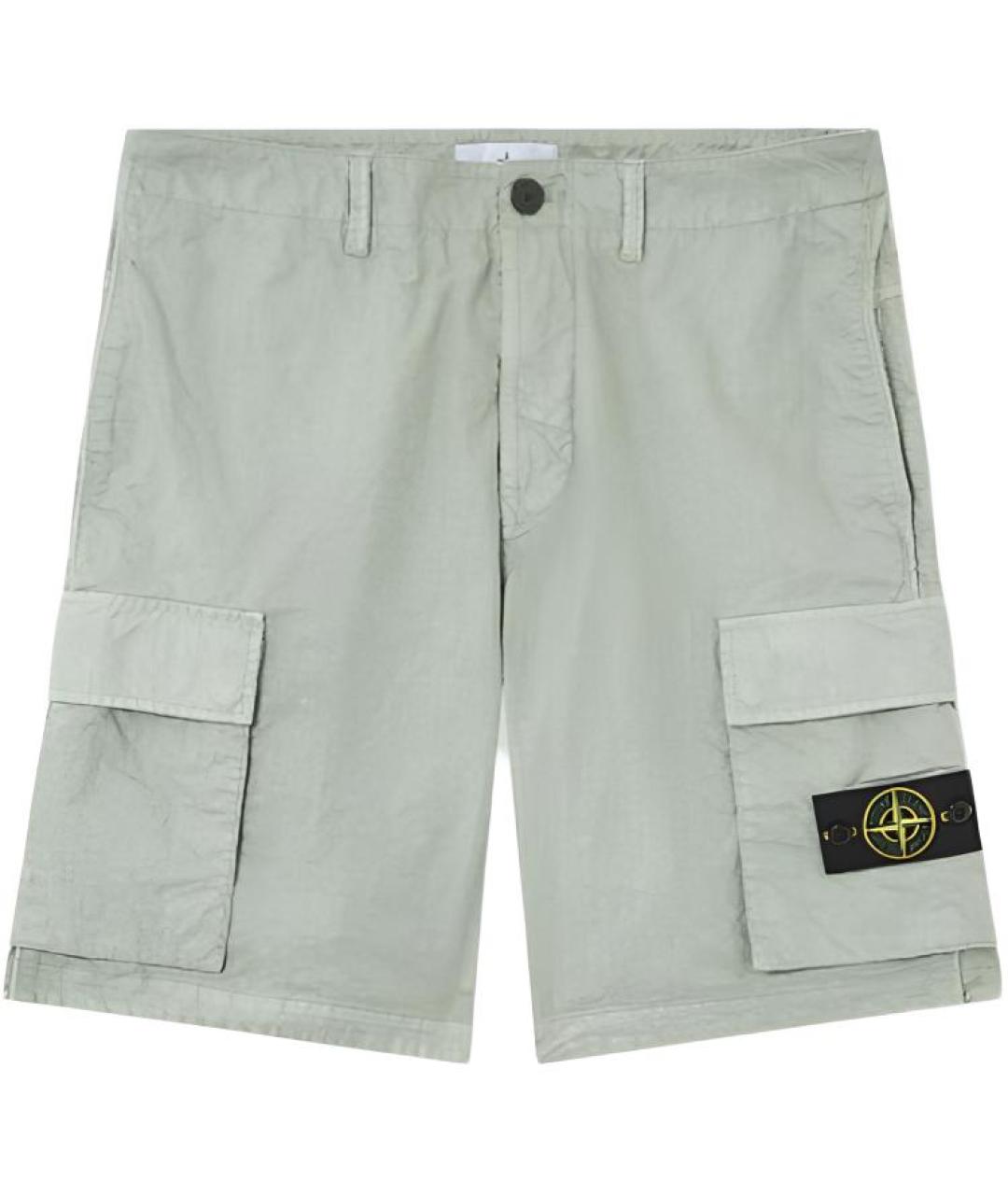 STONE ISLAND Зеленые шорты, фото 1