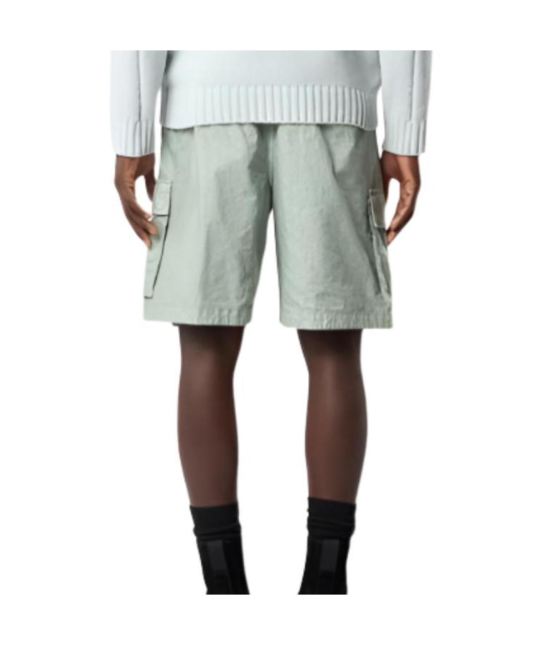 STONE ISLAND Зеленые шорты, фото 5