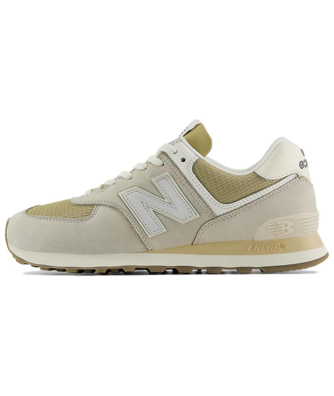 NEW BALANCE Бежевые замшевые кроссовки, фото 2