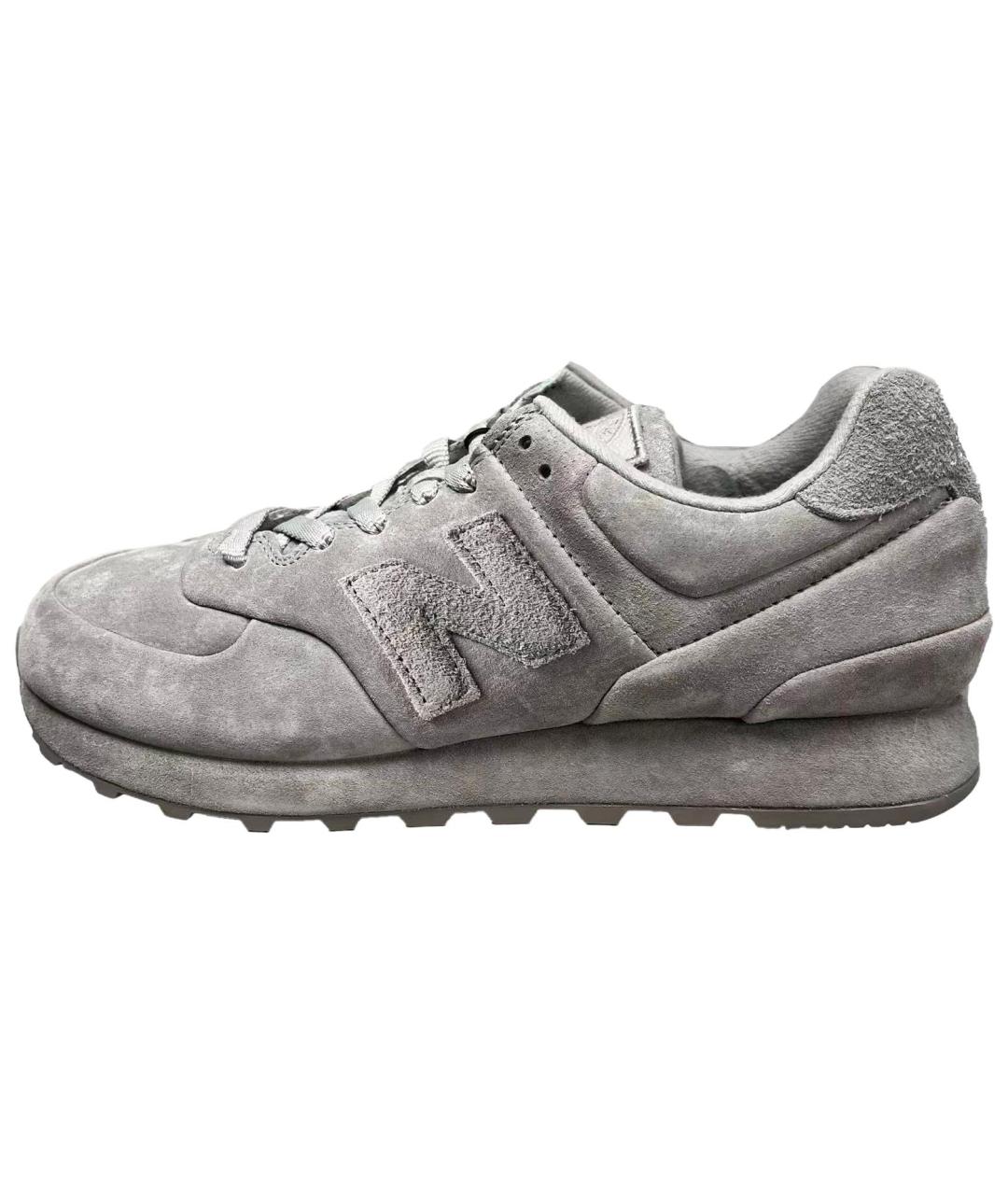 NEW BALANCE Серые замшевые кроссовки, фото 2