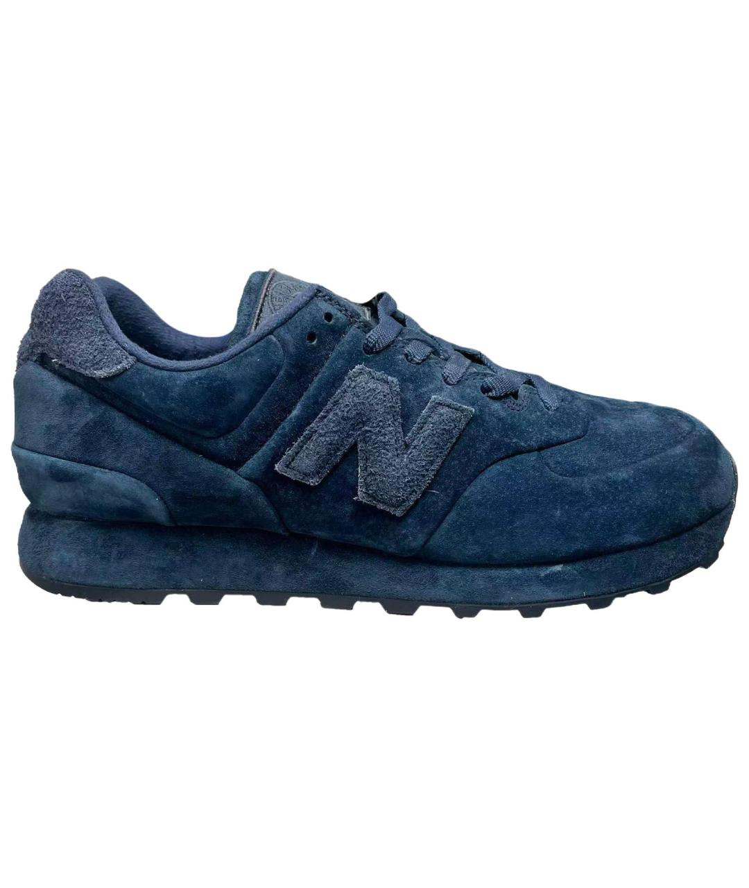 NEW BALANCE Синие замшевые кроссовки, фото 1