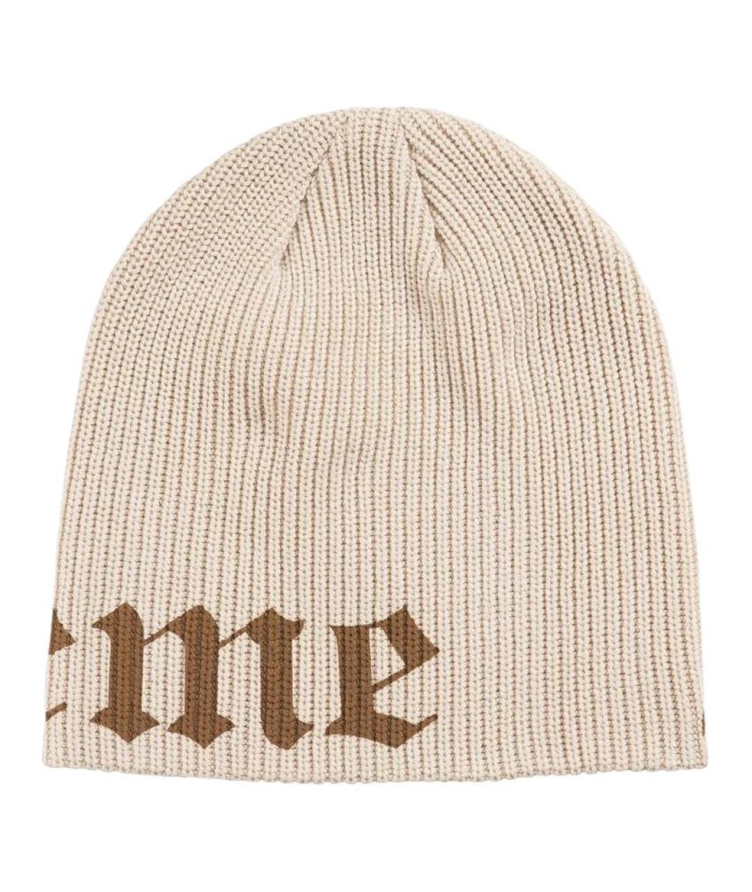 SUPREME Бежевая хлопковая шапка, фото 2