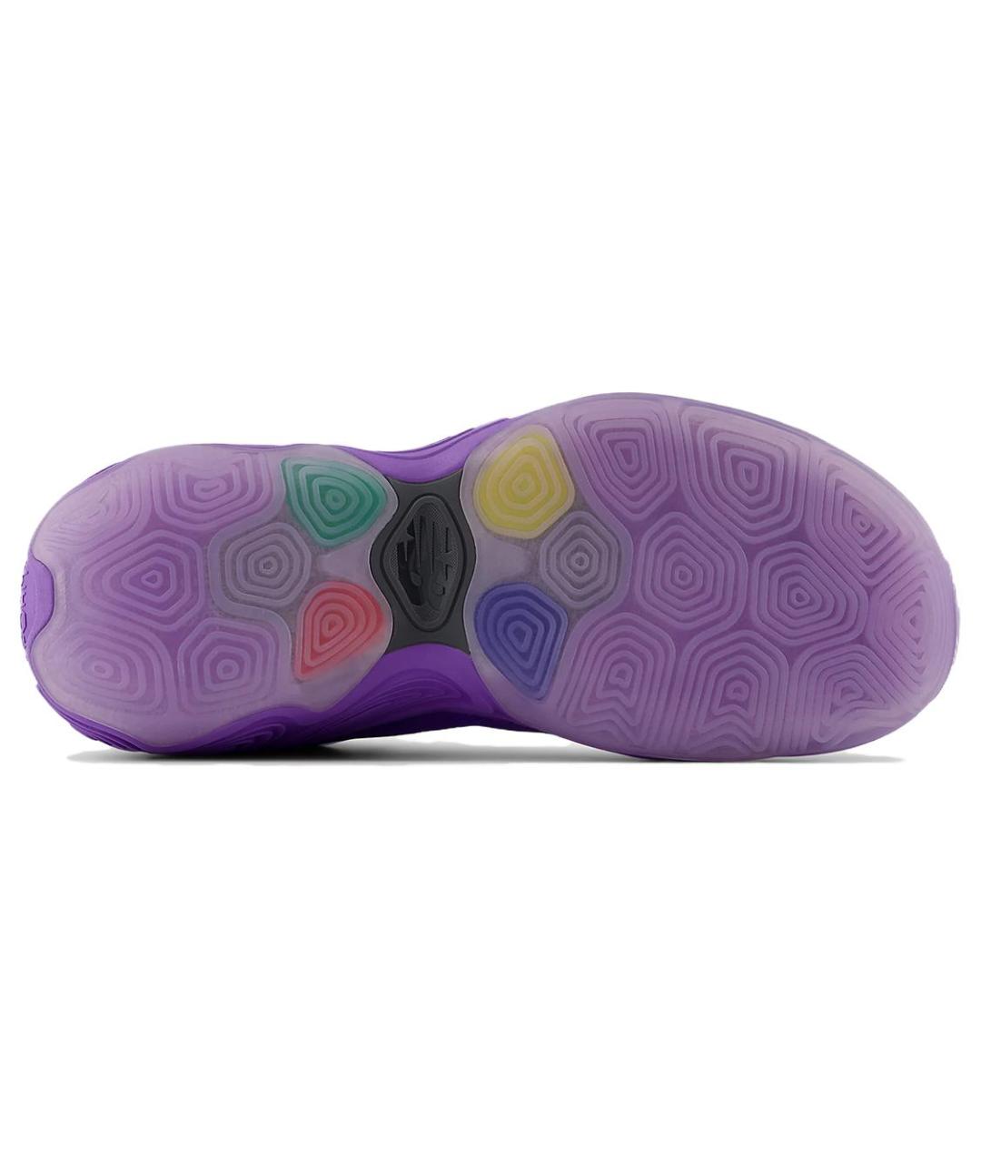 NEW BALANCE Фиолетовые замшевые высокие кроссовки / кеды, фото 5