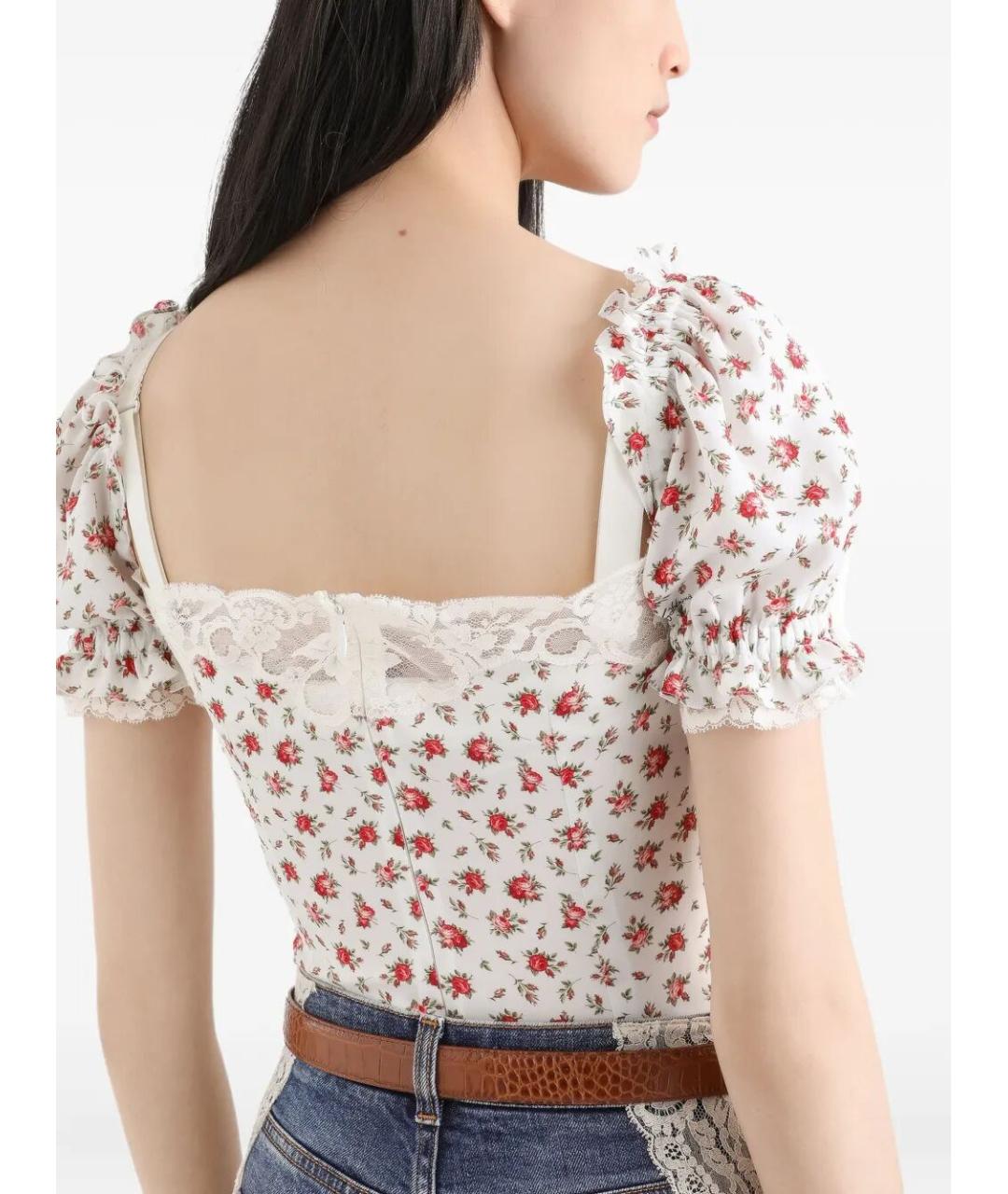 DOLCE&GABBANA Мульти шелковая блузы, фото 3