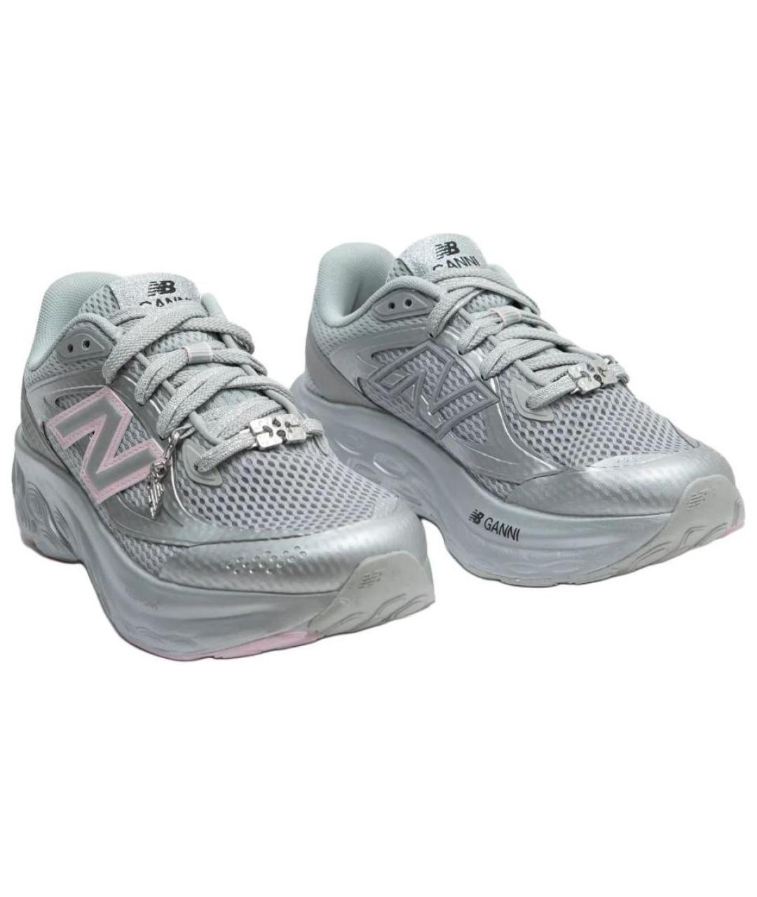 NEW BALANCE Серебряные кроссовки, фото 3