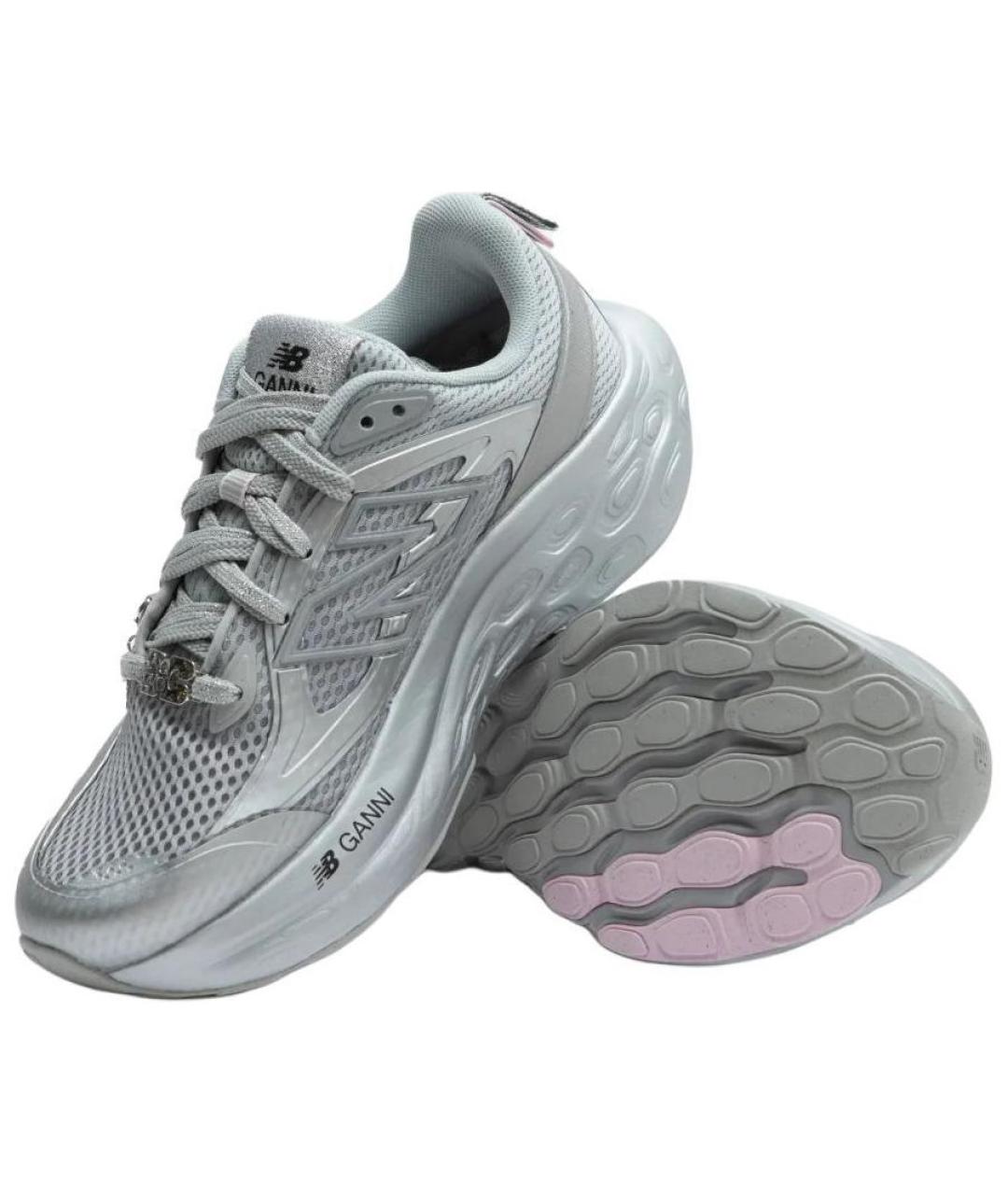 NEW BALANCE Серебряные кроссовки, фото 5
