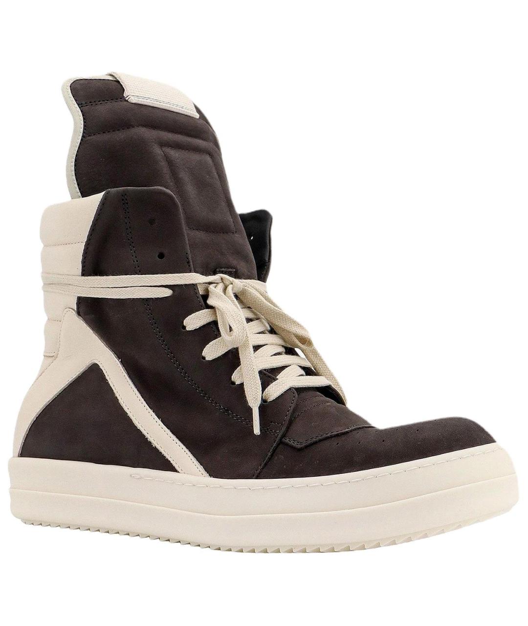 RICK OWENS Мульти кожаные низкие кроссовки / кеды, фото 3