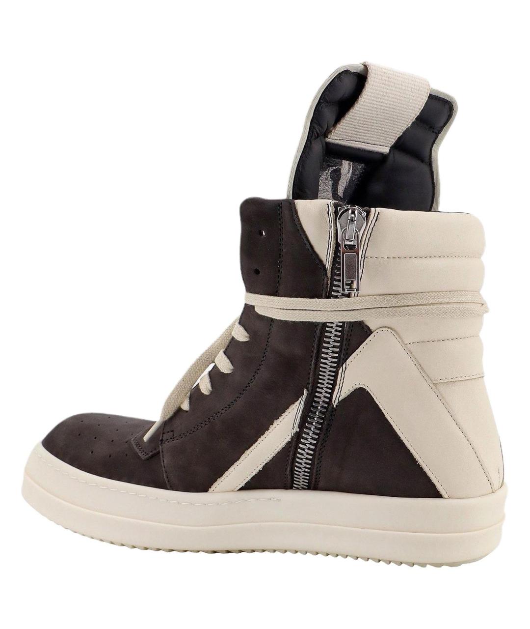 RICK OWENS Мульти кожаные низкие кроссовки / кеды, фото 4