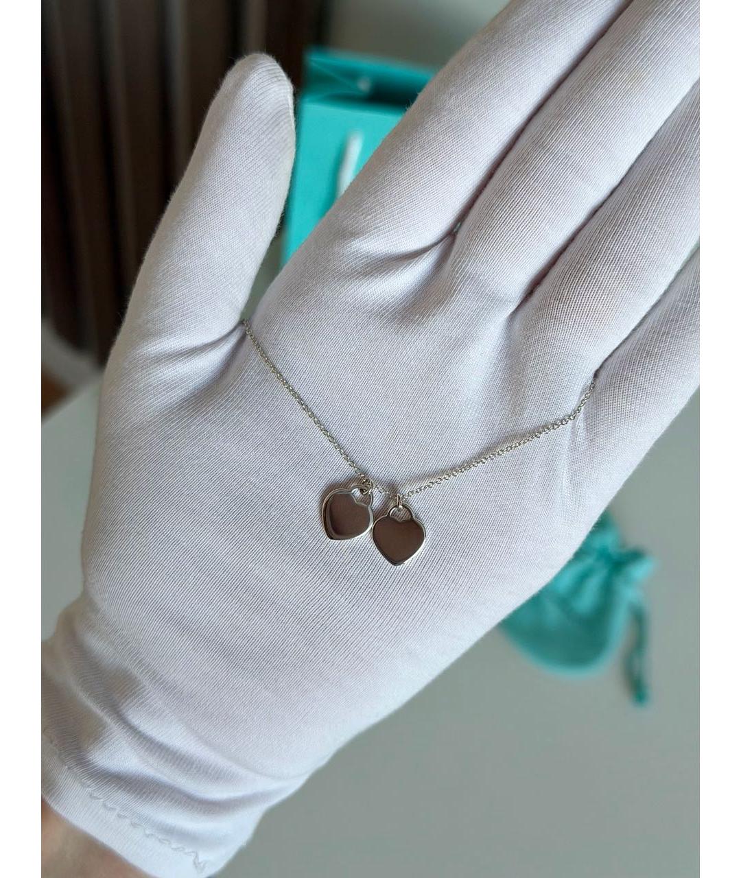 TIFFANY&CO Голубая серебряная подвеска, фото 5