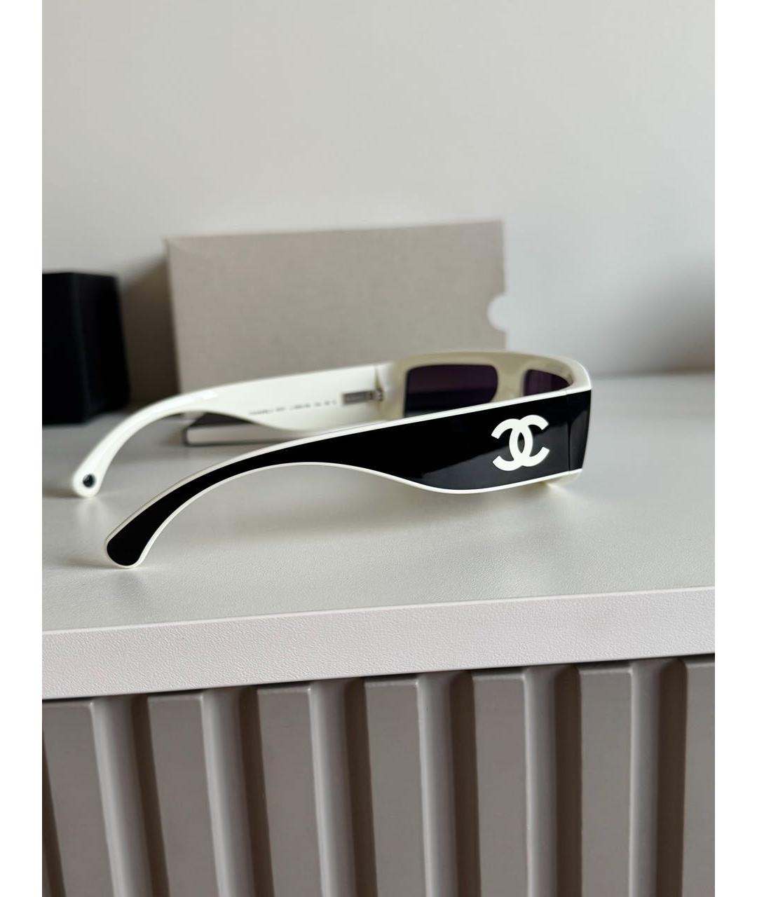 CHANEL Черные пластиковые солнцезащитные очки, фото 6