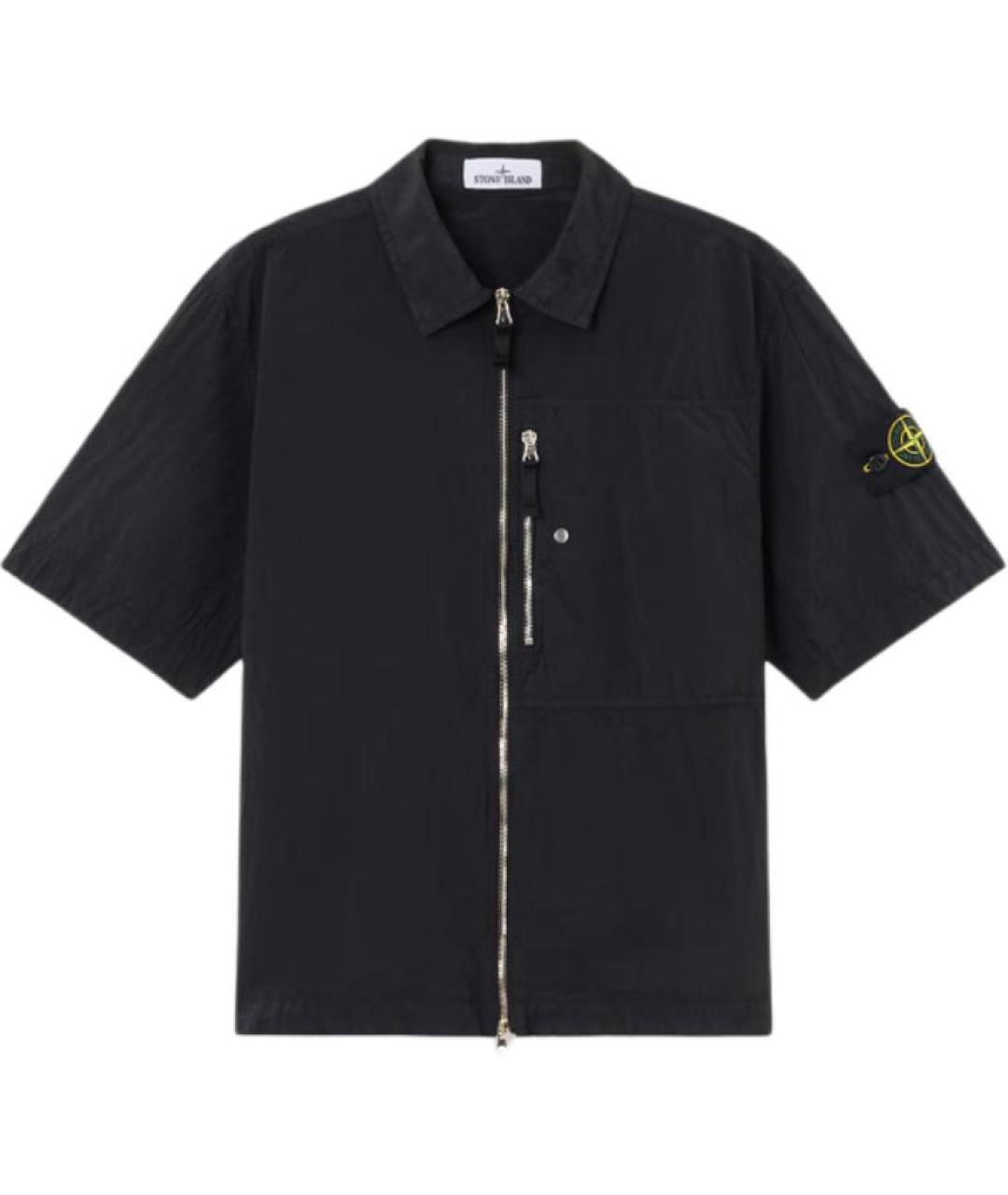STONE ISLAND Черная кэжуал рубашка, фото 3