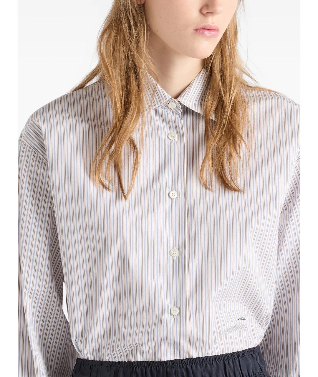 PRADA Мульти хлопковая рубашка, фото 3