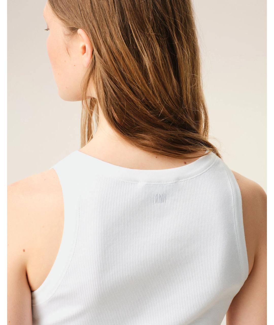 Ami Paris Белая хлопковая майка, фото 4