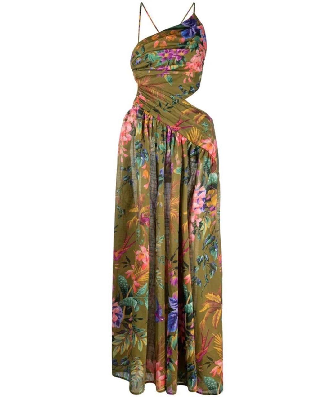 ZIMMERMANN Зеленый хлопковый сарафан, фото 1