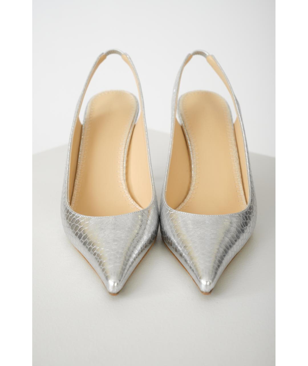 MAGDA BUTRYM Серебряные кожаные туфли, фото 3