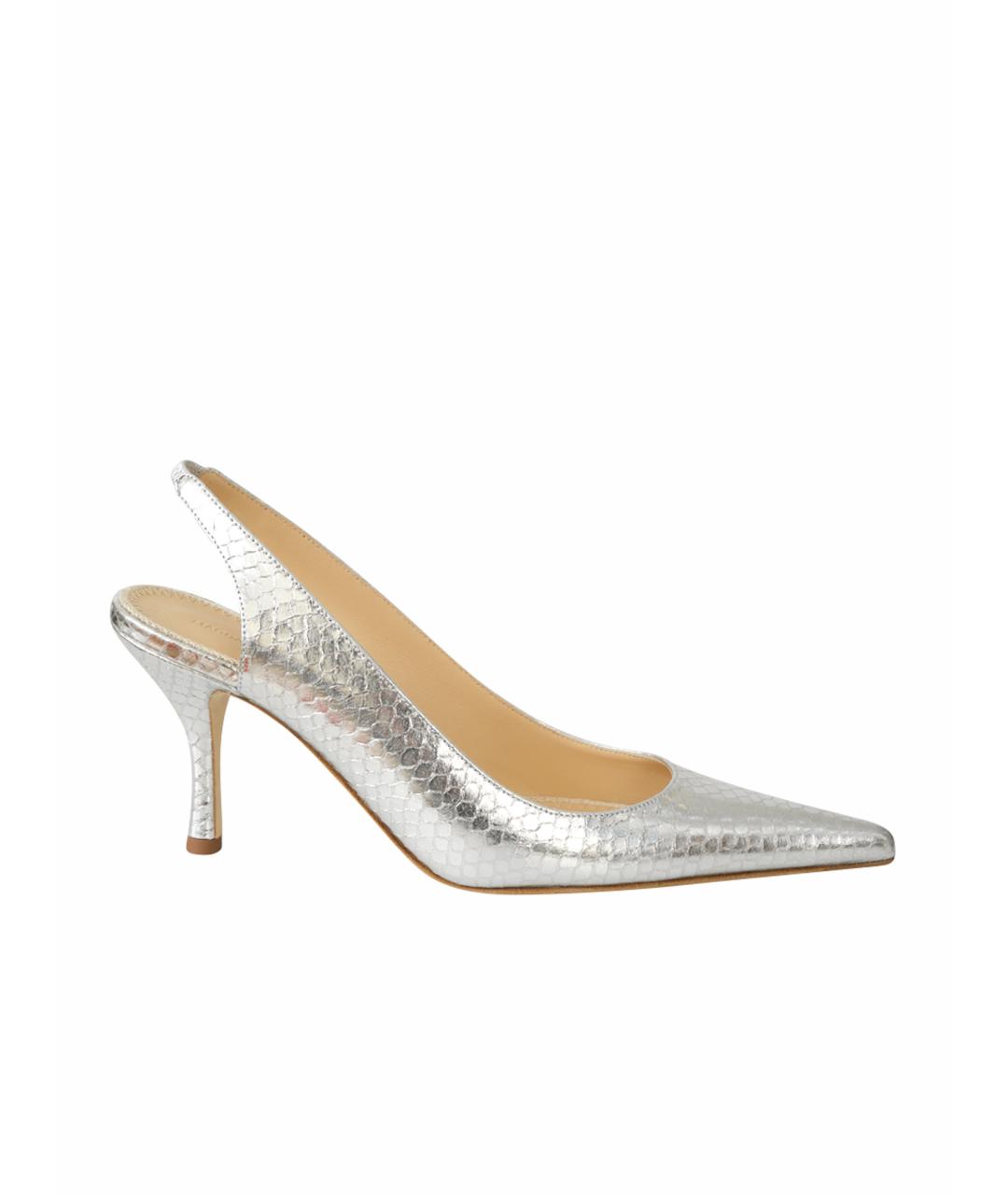 MAGDA BUTRYM Серебряные кожаные туфли, фото 1