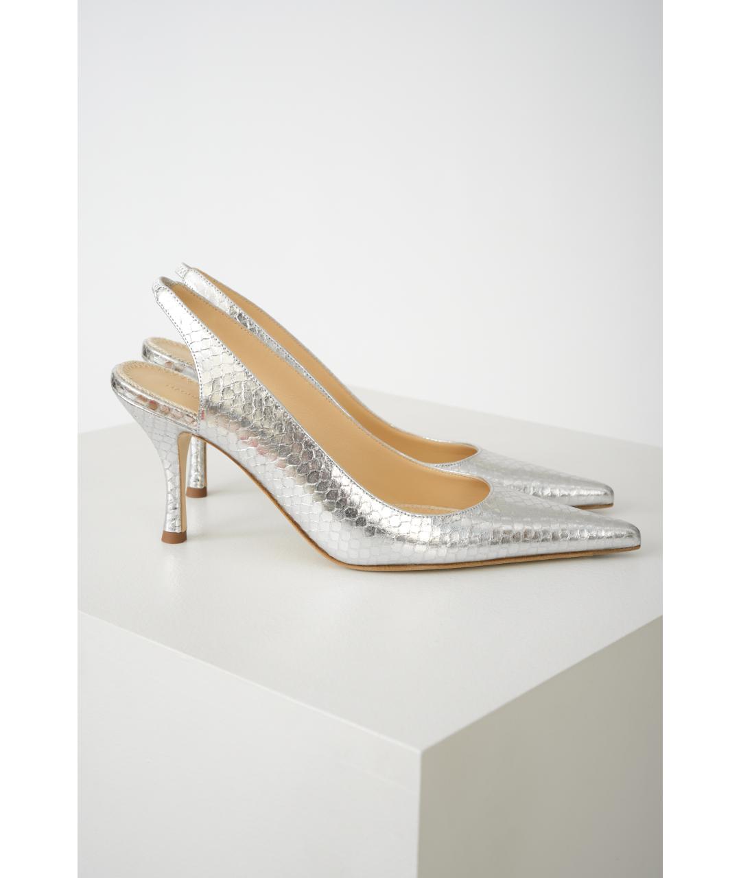 MAGDA BUTRYM Серебряные кожаные туфли, фото 5