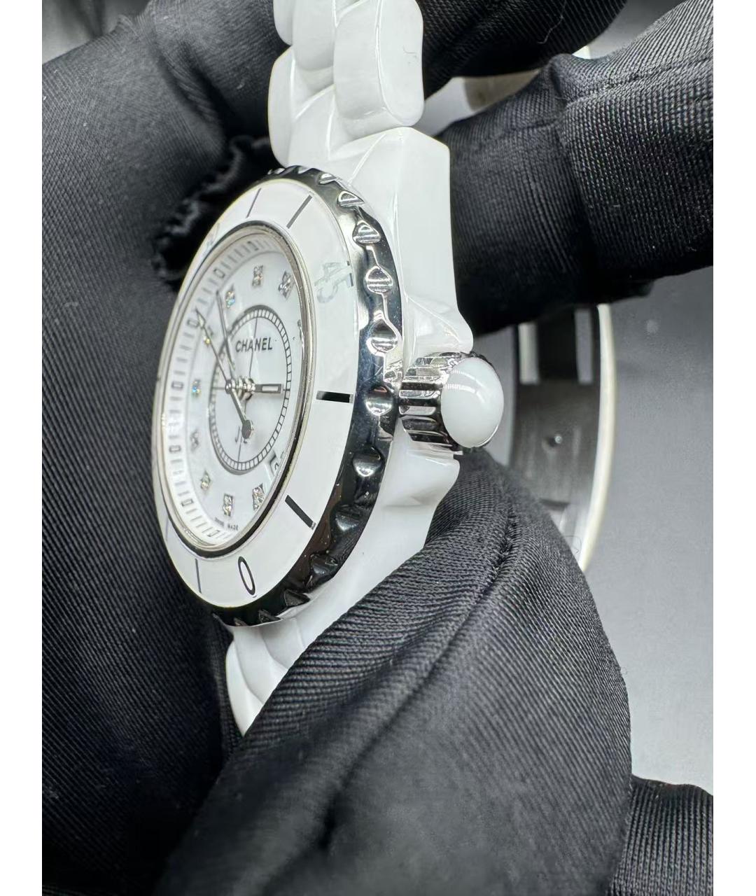 CHANEL Белые керамические часы, фото 4