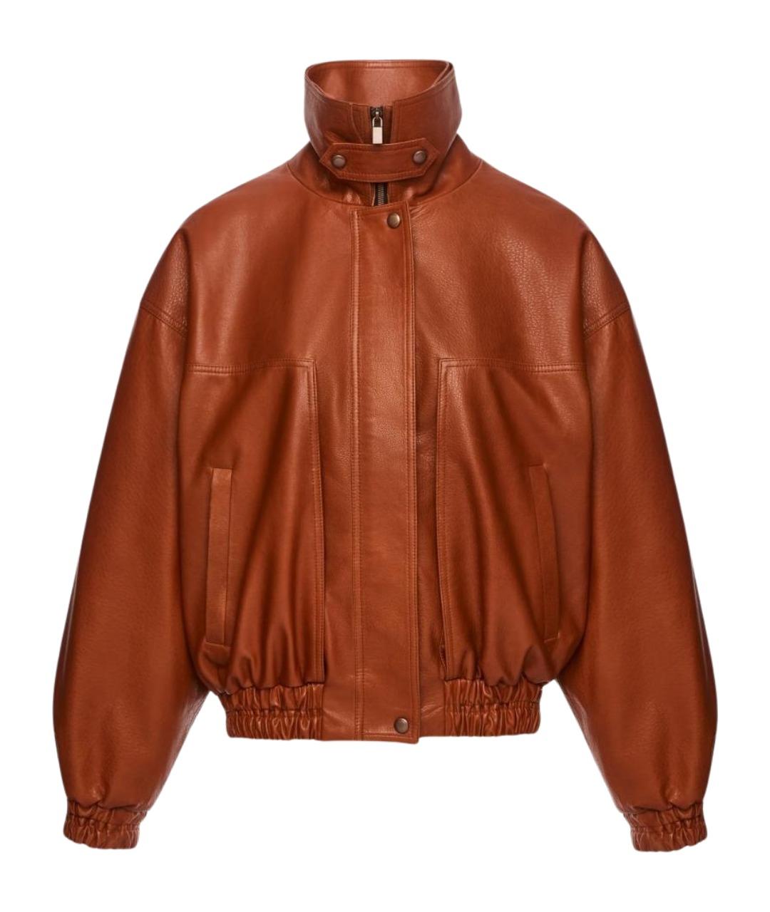 MAGDA BUTRYM Коричневая кожаная куртка, фото 1