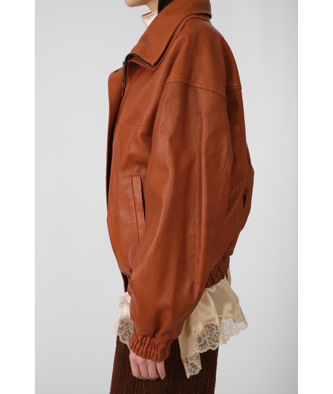 MAGDA BUTRYM Коричневая кожаная куртка, фото 3