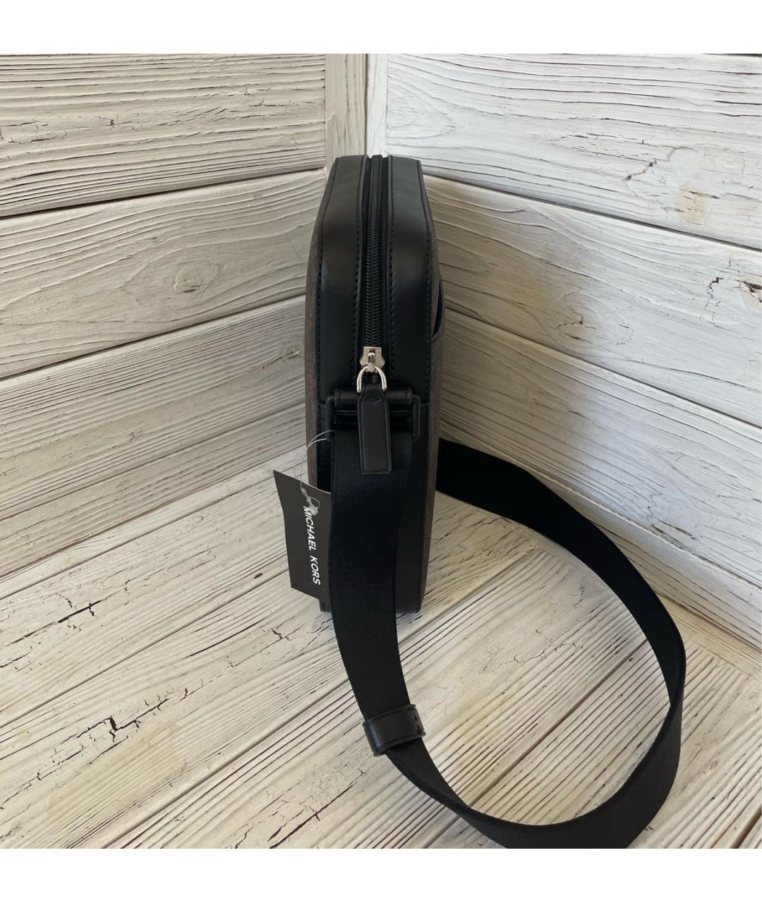 MICHAEL KORS Коричневая сумка на плечо из искусственной кожи, фото 5