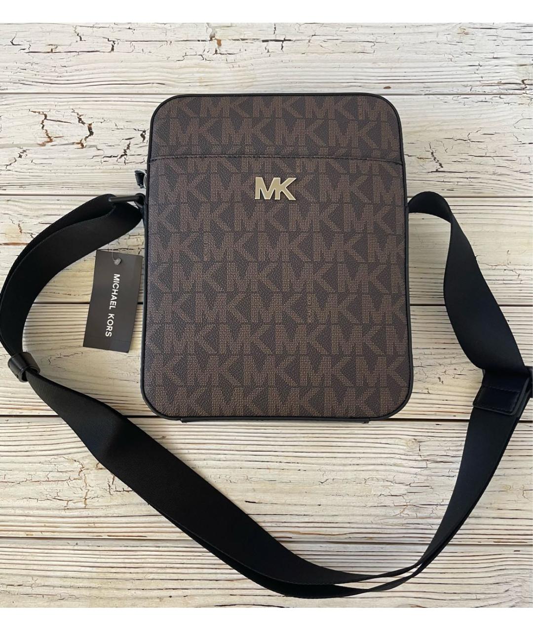 MICHAEL KORS Коричневая сумка на плечо из искусственной кожи, фото 2