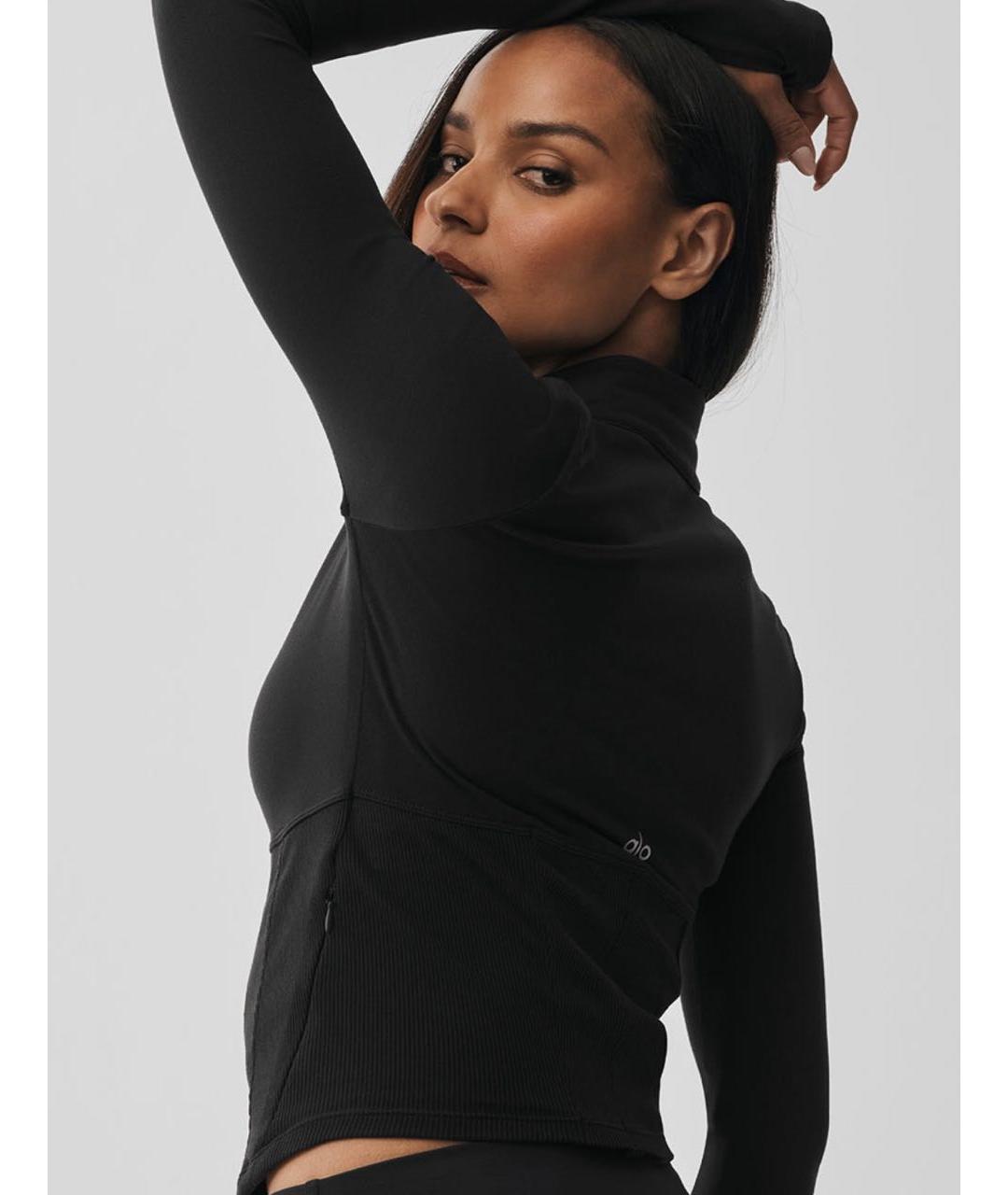 ALO YOGA Черный полиэстеровый спортивные костюмы, фото 4