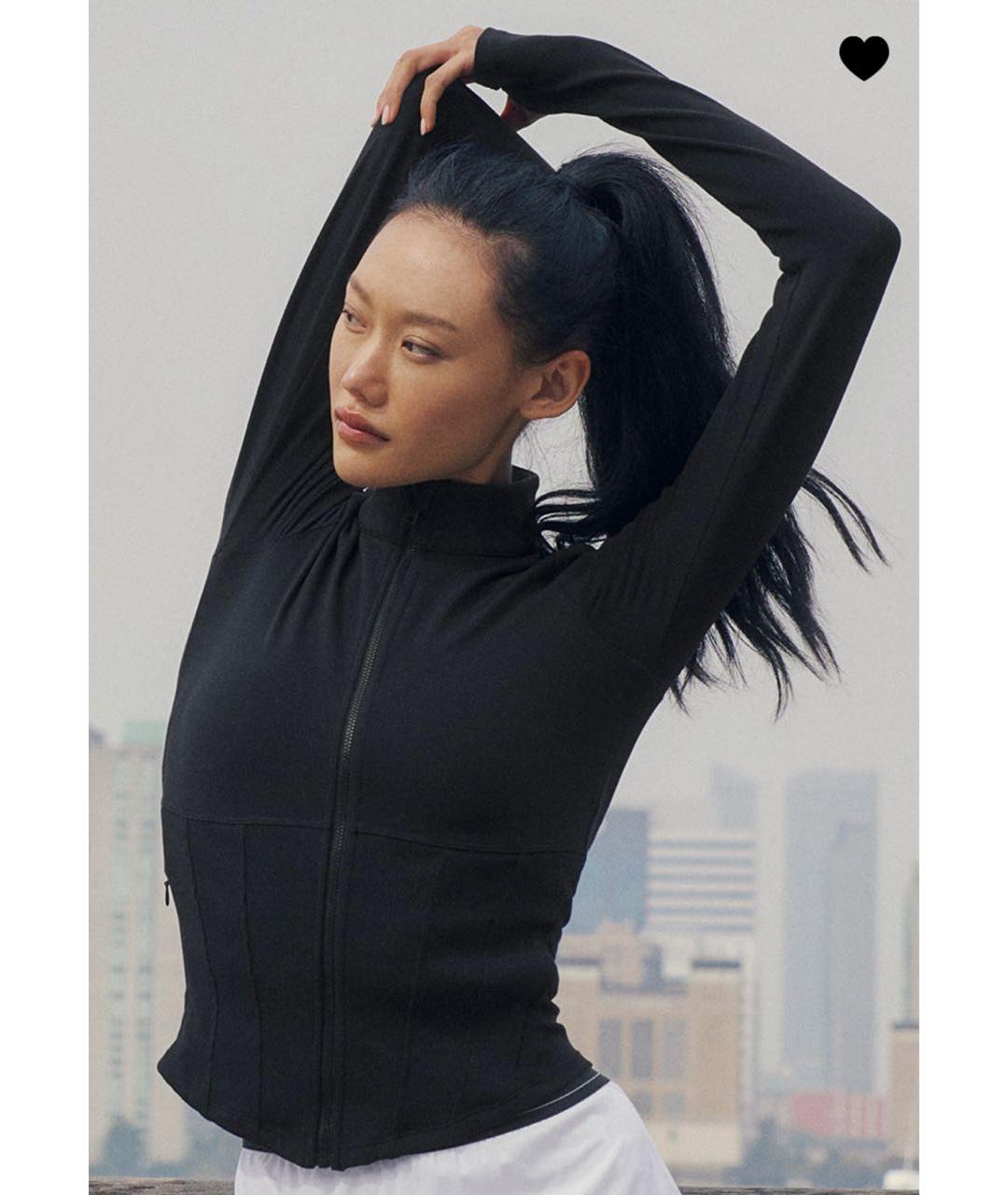 ALO YOGA Черный полиэстеровый спортивные костюмы, фото 9