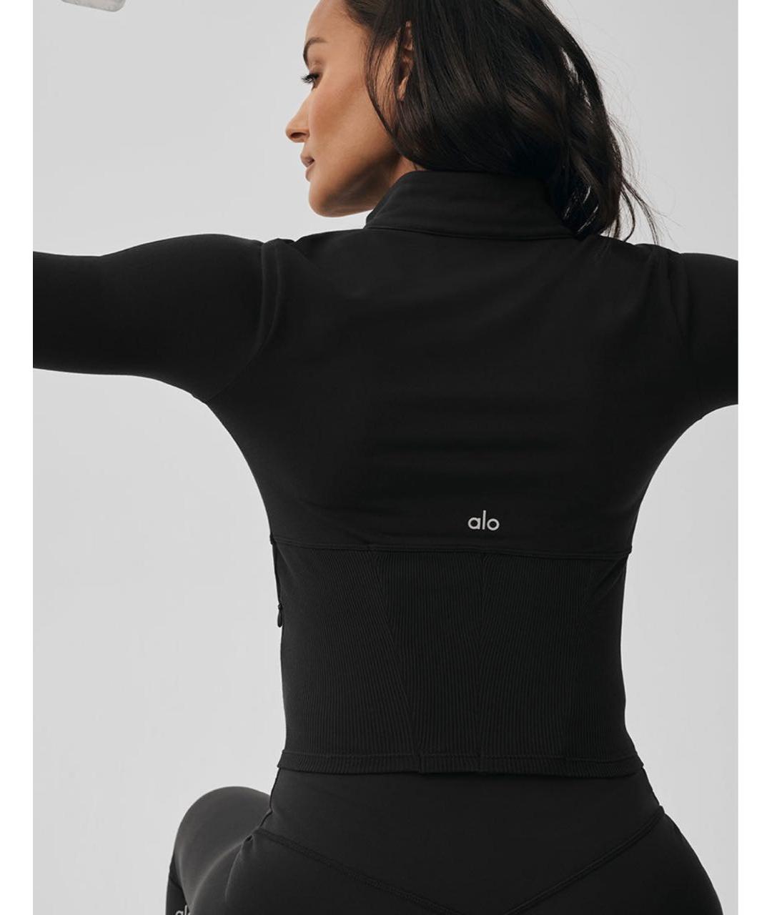 ALO YOGA Черный полиэстеровый спортивные костюмы, фото 2