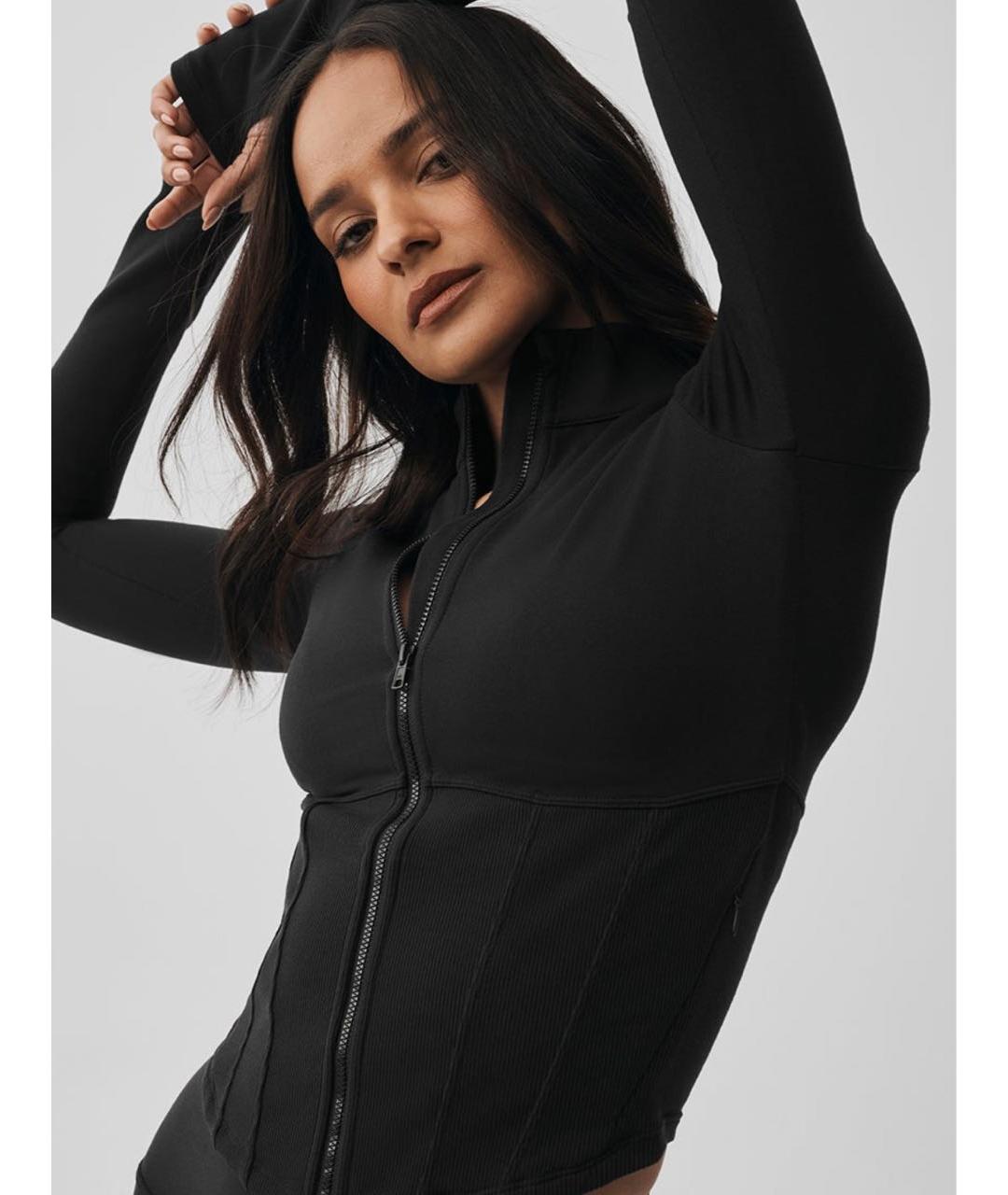 ALO YOGA Черный полиэстеровый спортивные костюмы, фото 3