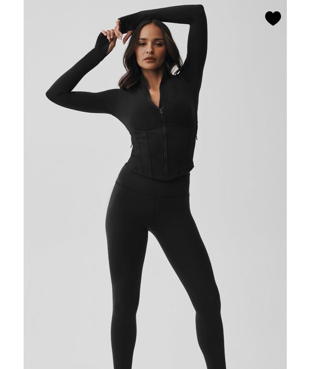 ALO YOGA Черный полиэстеровый спортивные костюмы, фото 6