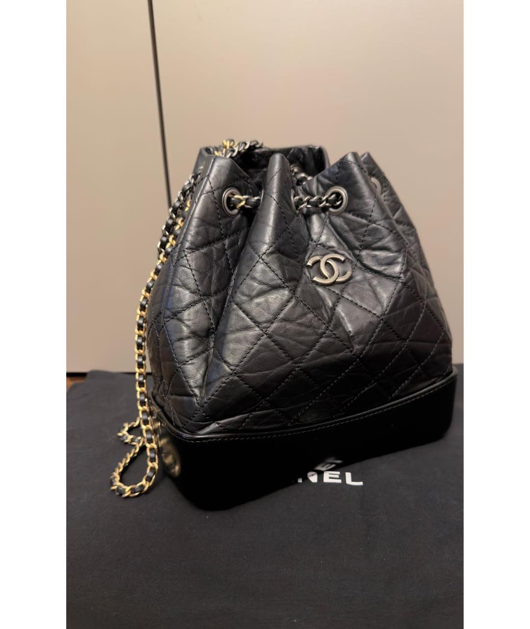 CHANEL Черный кожаный рюкзак, фото 2