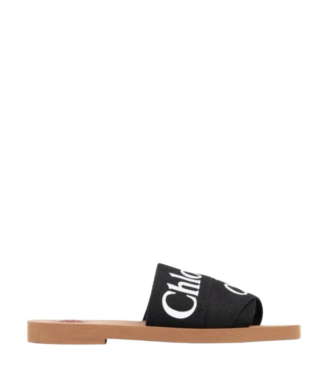CHLOE Черные шлепанцы, фото 1