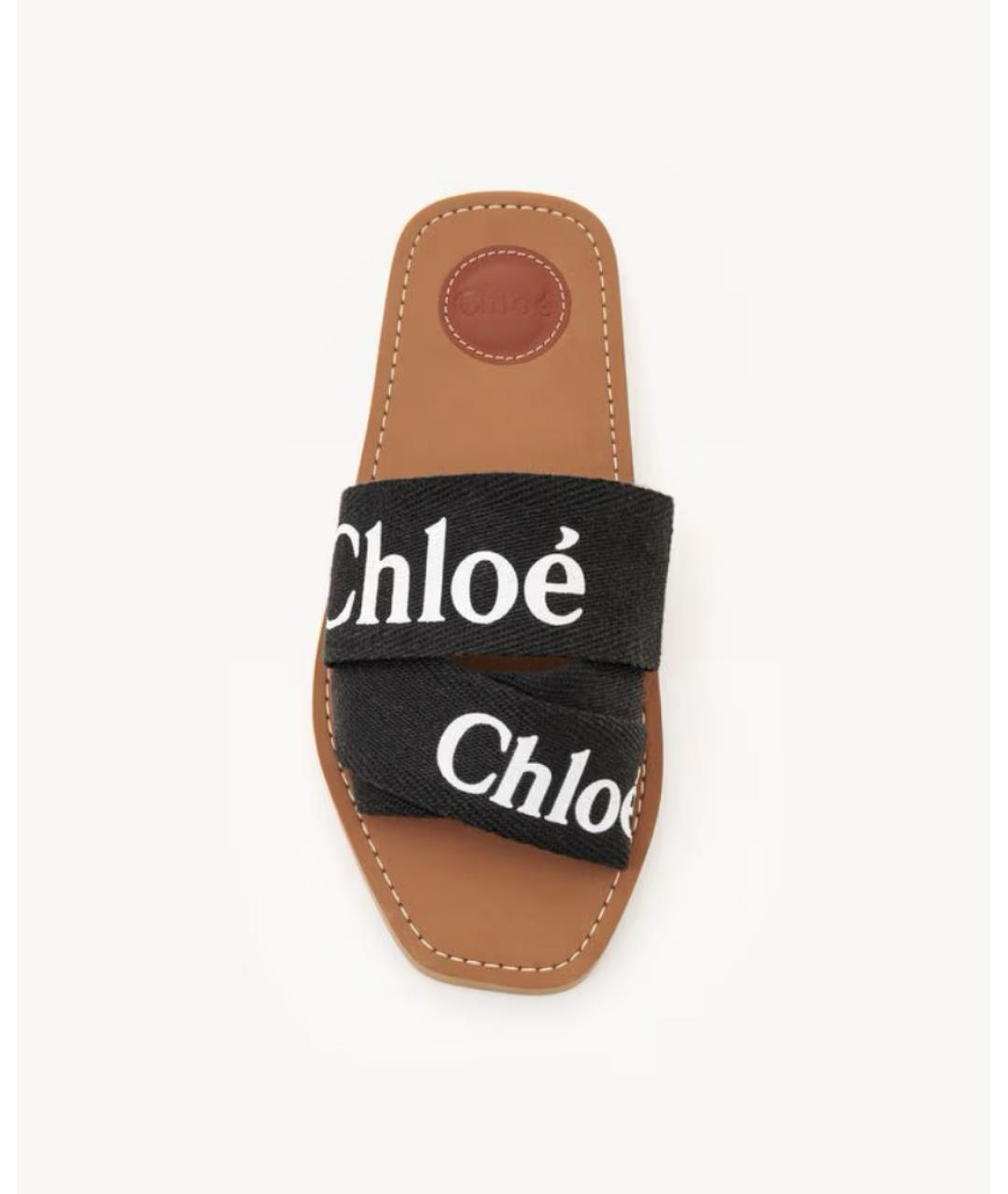 CHLOE Черные шлепанцы, фото 3