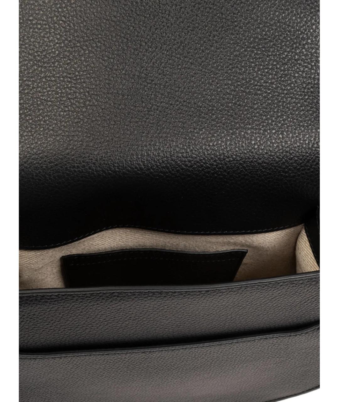 CHLOE Черная кожаная сумка через плечо, фото 5