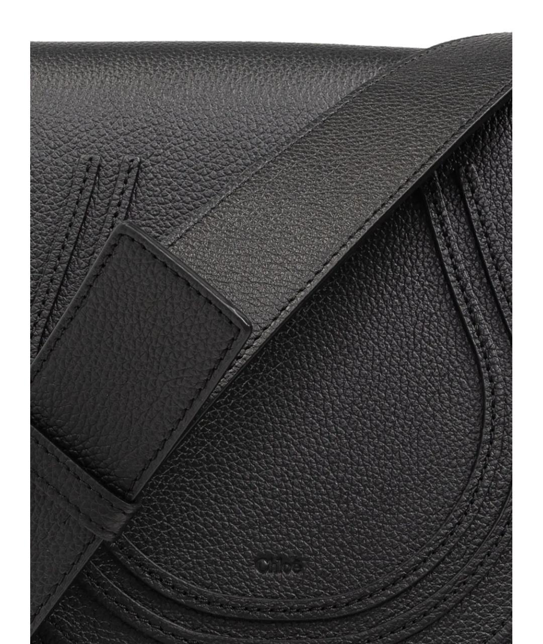 CHLOE Черная кожаная сумка через плечо, фото 6