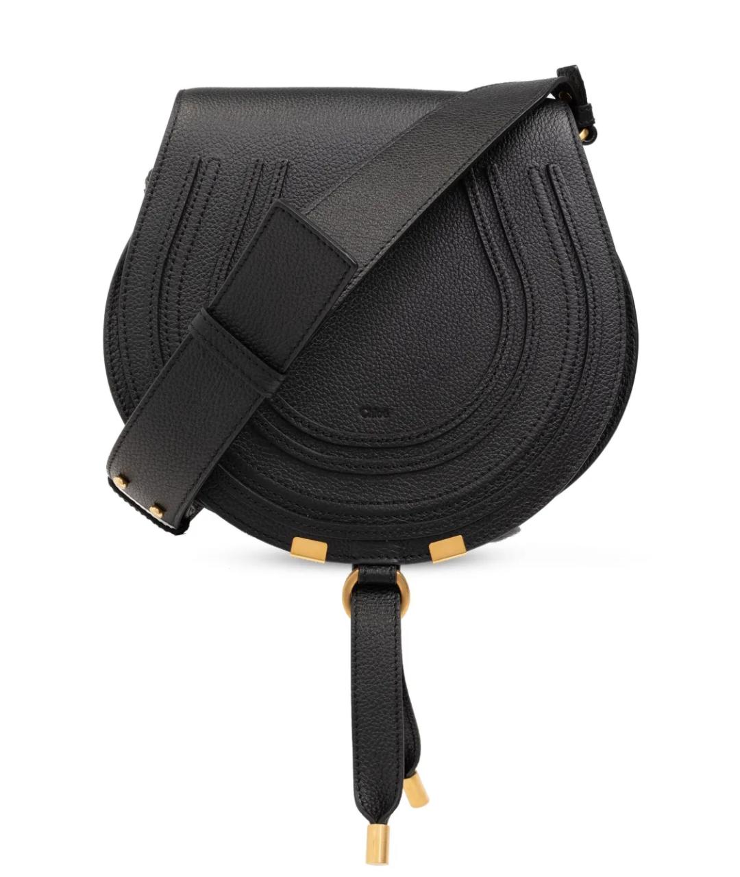 CHLOE Черная кожаная сумка через плечо, фото 1