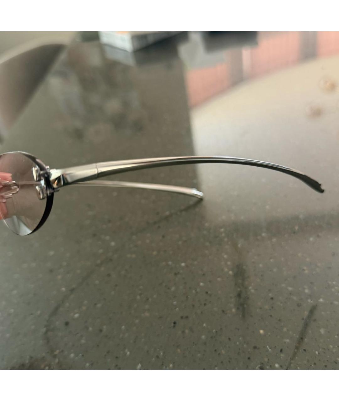 GENTLE MONSTER Серебряные металлические солнцезащитные очки, фото 4