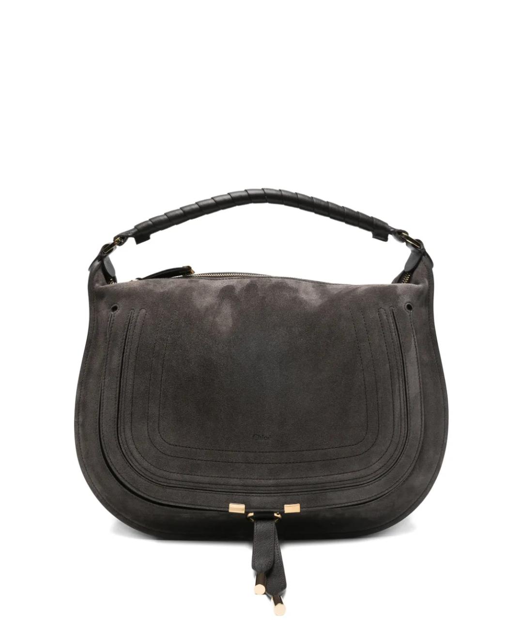 CHLOE Коричневая замшевая сумка через плечо, фото 1