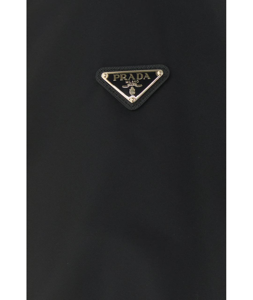 PRADA Черный меховой жилет, фото 4