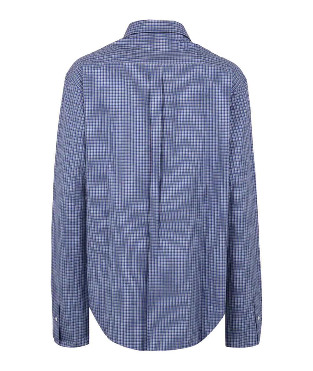 MIU MIU Синяя хлопковая рубашка, фото 2