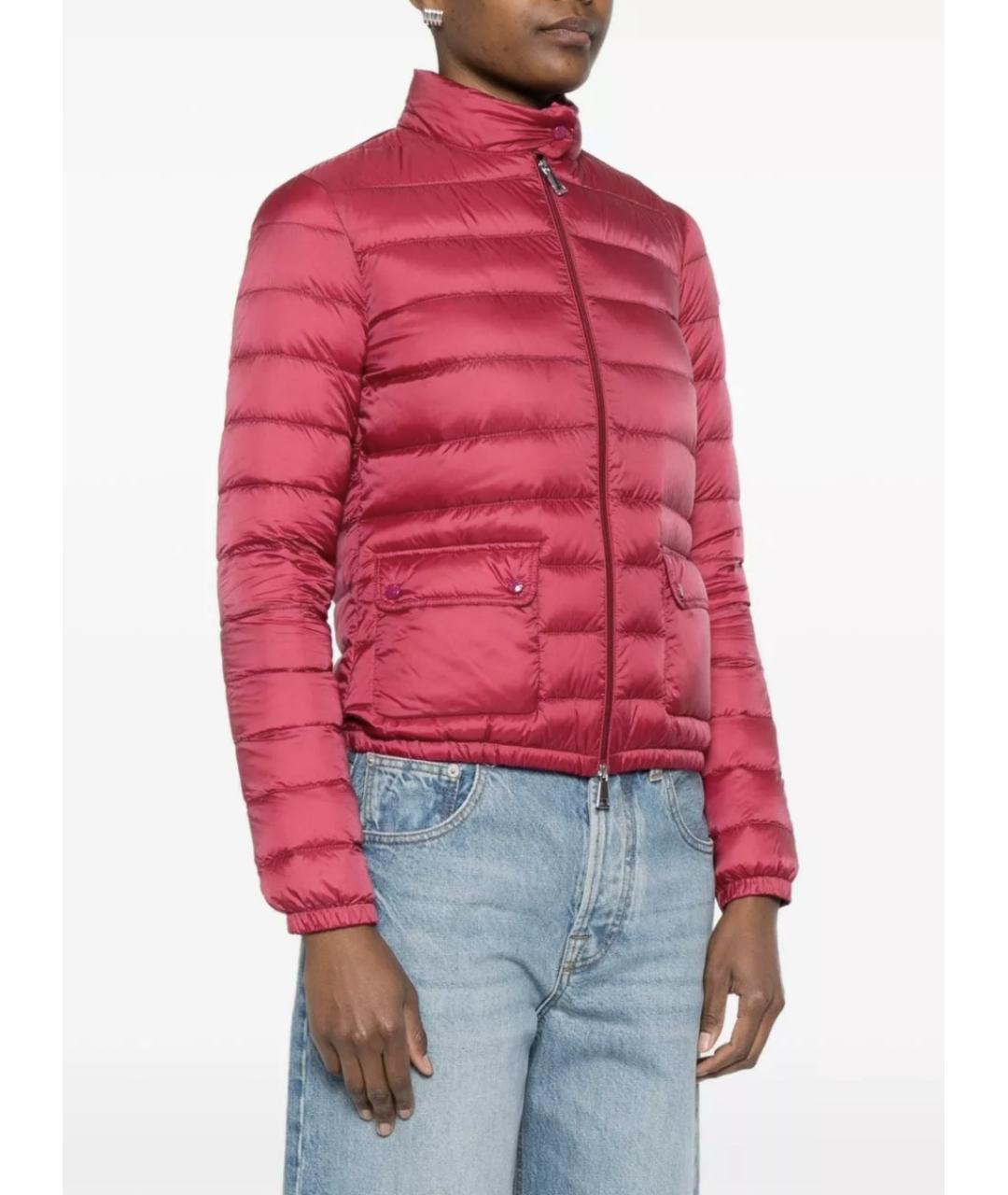 MONCLER Фуксия полиамидовый пуховик, фото 3
