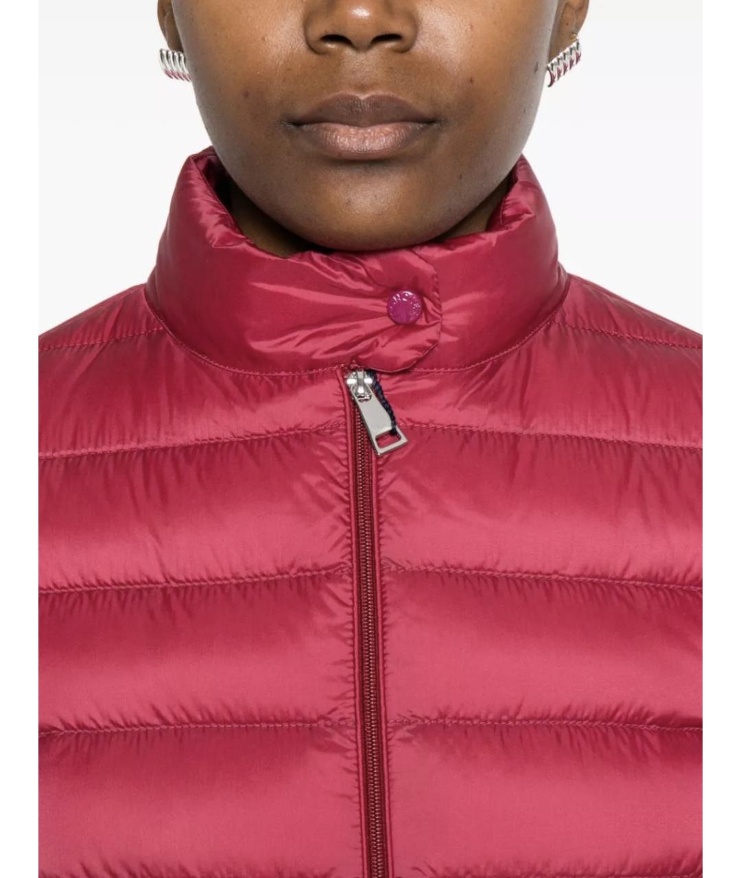 MONCLER Фуксия полиамидовый пуховик, фото 2