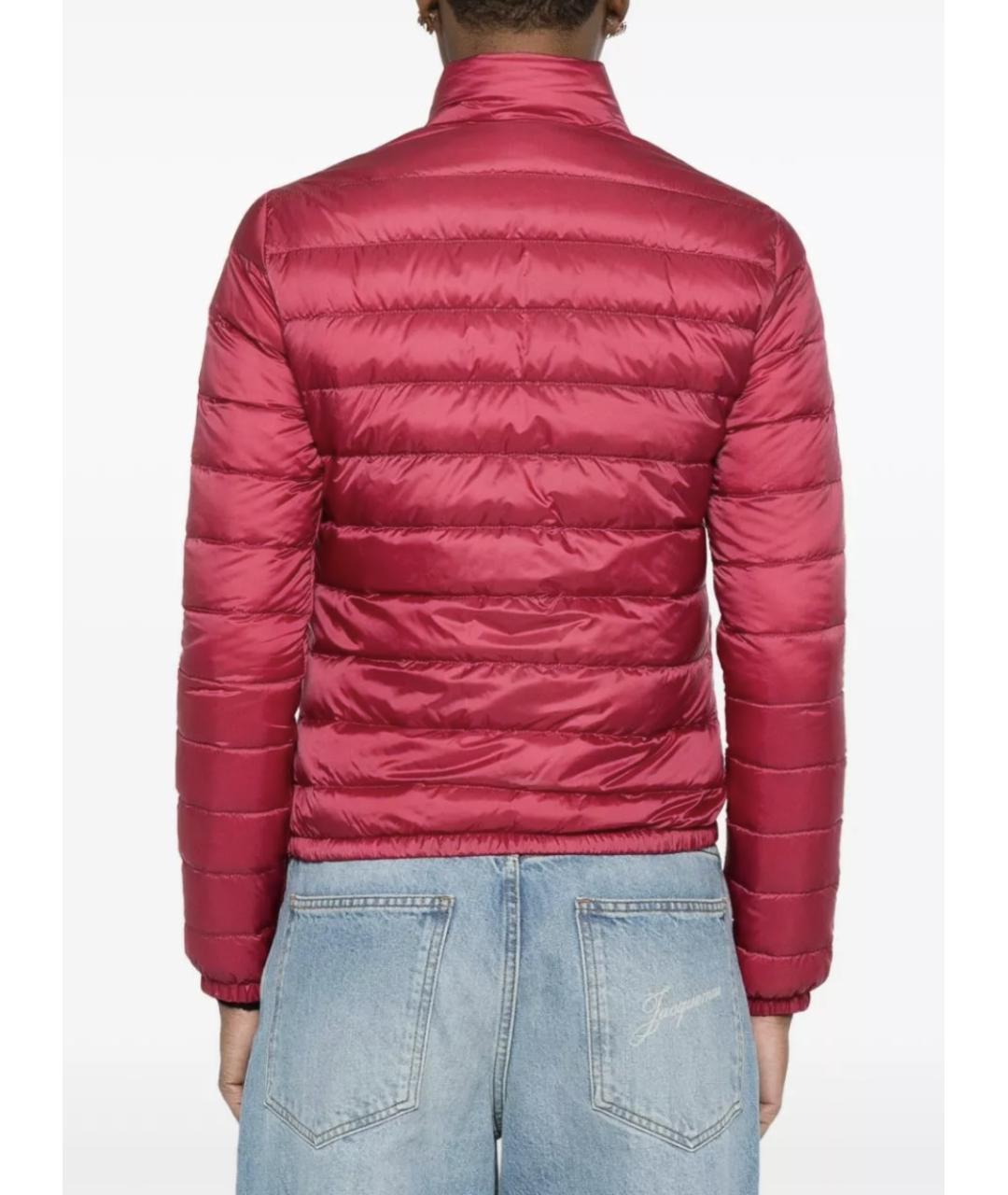 MONCLER Фуксия полиамидовый пуховик, фото 4