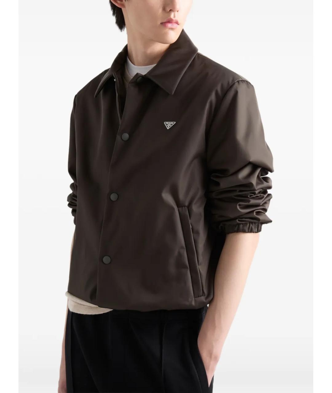 PRADA Зеленая полиамидовая куртка, фото 6