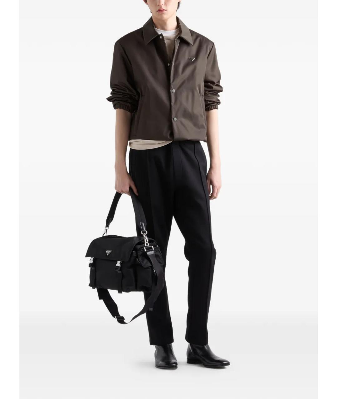 PRADA Зеленая полиамидовая куртка, фото 2