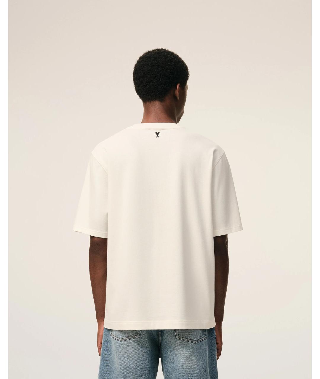 Ami Paris Белая хлопковая футболка, фото 5