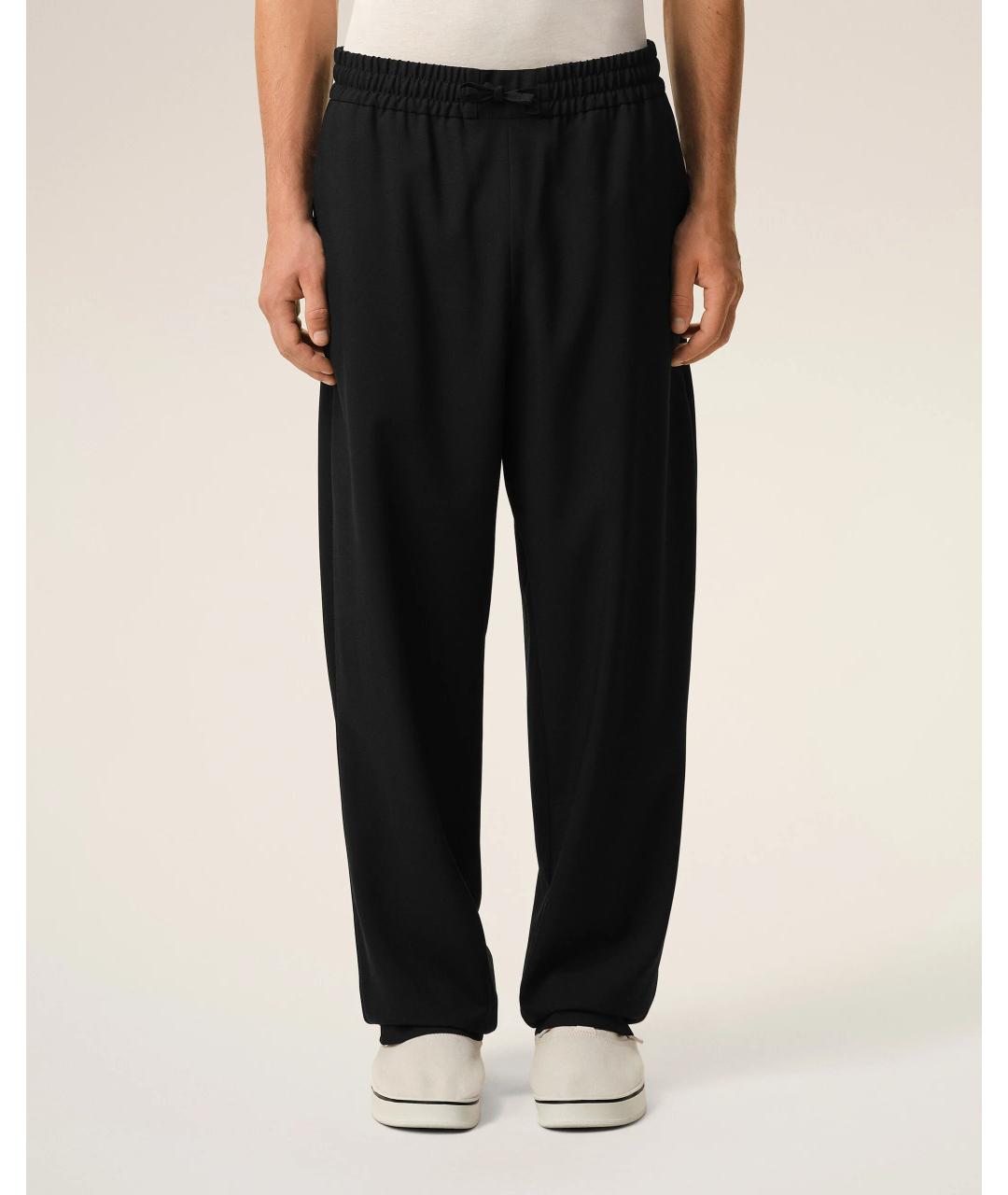 Ami Paris Черные шерстяные повседневные брюки, фото 3