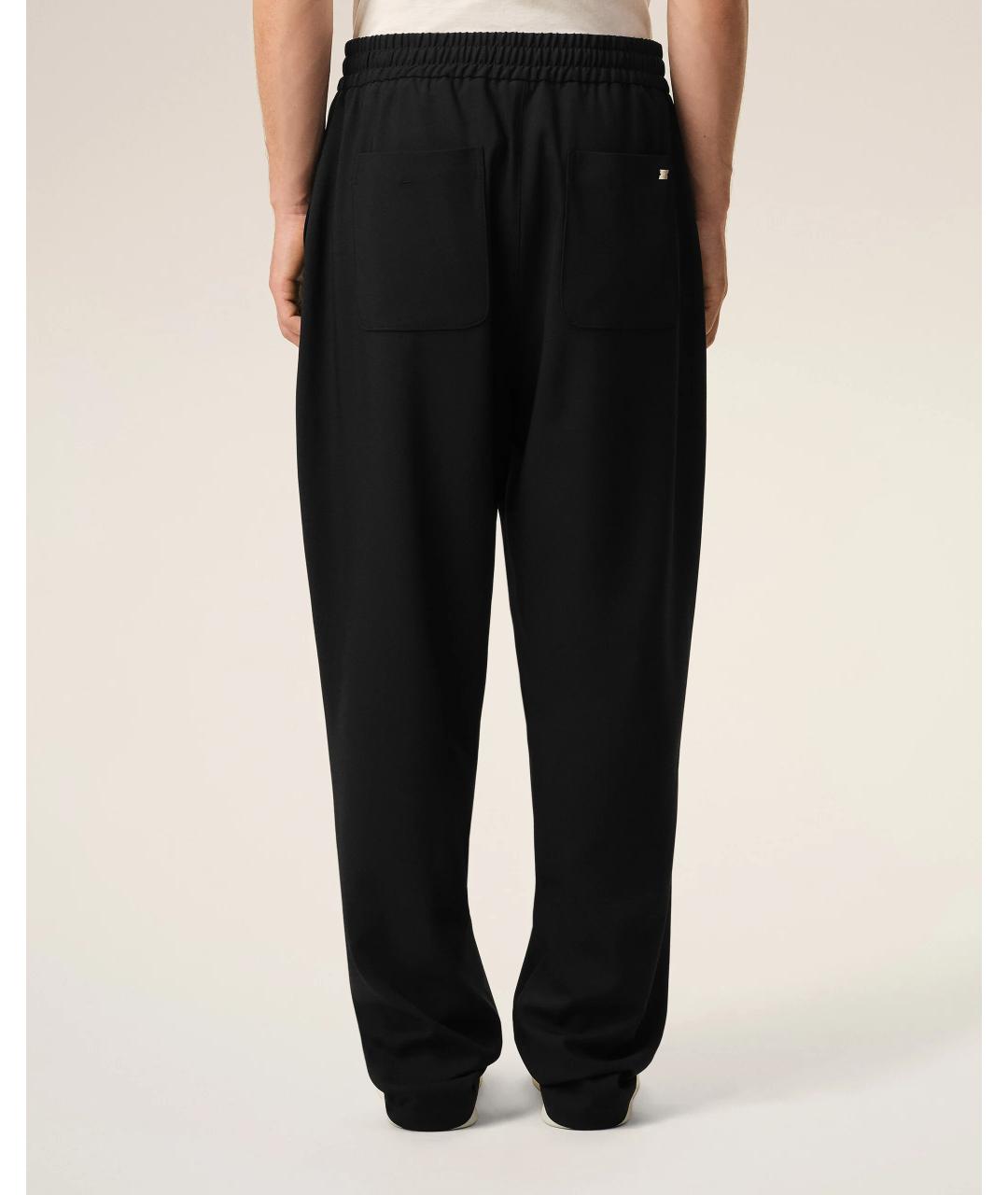 Ami Paris Черные шерстяные повседневные брюки, фото 4