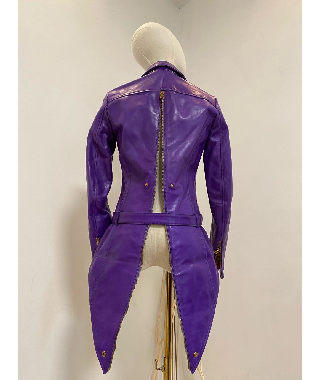 FRANKIE MORELLO Фиолетовая кожаная куртка, фото 8